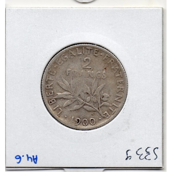 2 Francs Semeuse Argent 1900 TB+