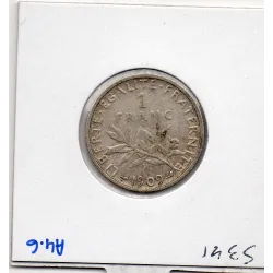 1 franc Semeuse Argent 1909 TTB+