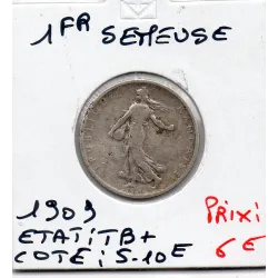 1 franc Semeuse Argent 1909 TB+