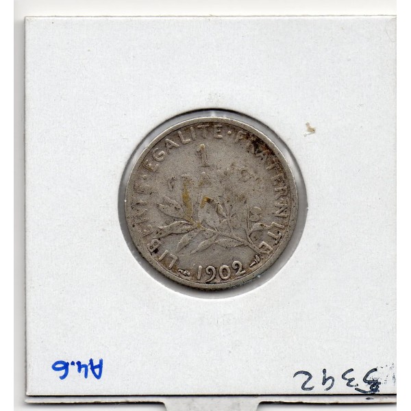 1 franc Semeuse Argent 1909 TB+