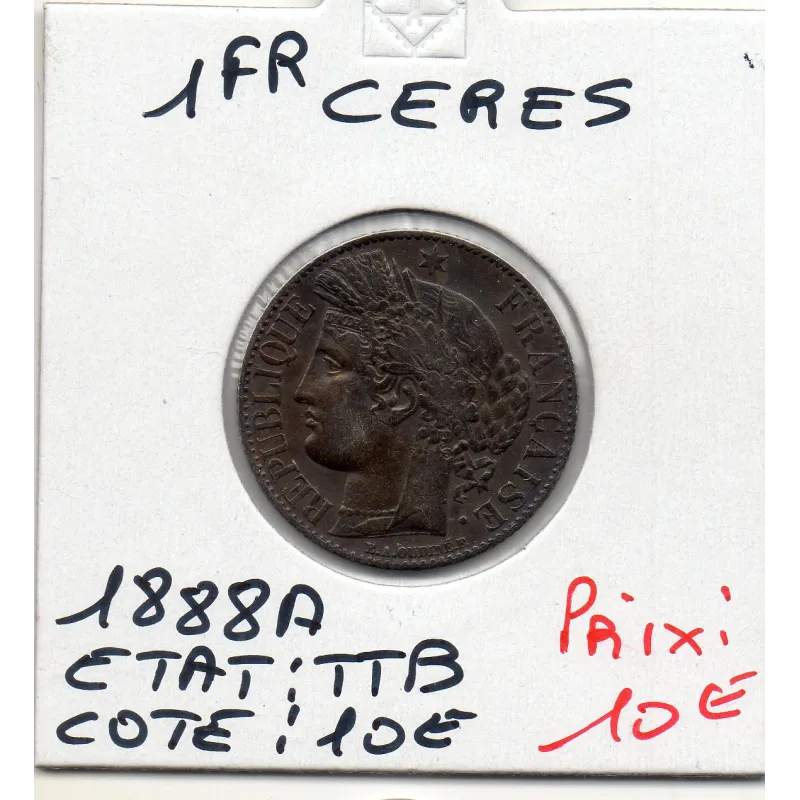 1 Franc Cérès 1888 TTB 1 Franc Cérès 1888 TTB