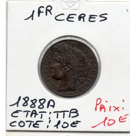 1 Franc Cérès 1888 TTB
