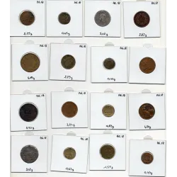 Lot de 16 jetons anciens Neremberg