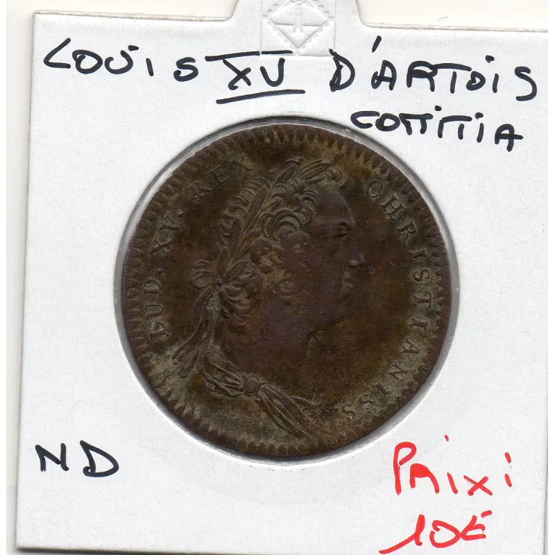 Jeton Louis XV, Comité d'Artois, ND TTB COMITIA ARTESIAE feuardent 6893 Jeton Louis XV, Comité d'Artois, ND TTB COMITIA ARTESIAE feuardent 6893