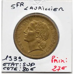 5 francs Lavrillier 1939 sup