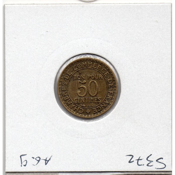 Bon pour 50 centimes Commerce Industrie 1929 TB