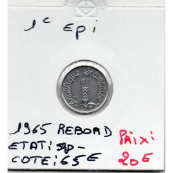 1 centime Epi 1963 avec rebord Sup-