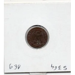 1 centime Napoléon III tête laurée 1861 K Bordeaux Sup-