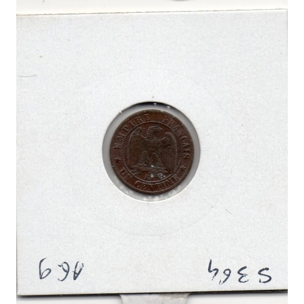 1 centime Napoléon III tête laurée 1861 K Bordeaux Sup-