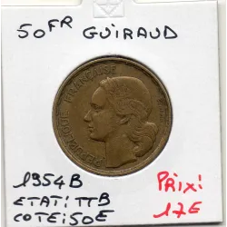 50 francs Coq Guiraud 1954 B Beaumont TTB