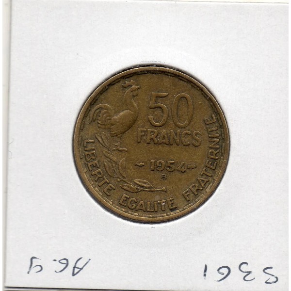 50 francs Coq Guiraud 1954 B Beaumont TTB