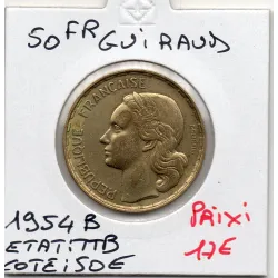 50 francs Coq Guiraud 1954 B Beaumont TTB