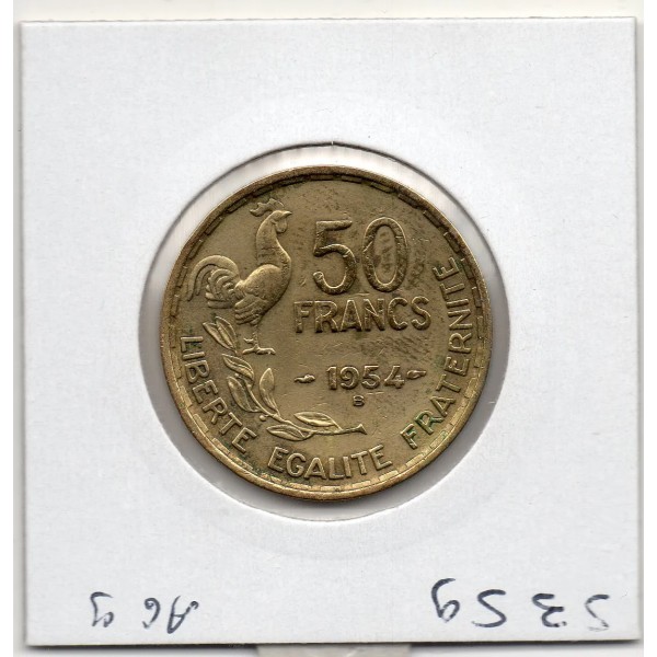 50 francs Coq Guiraud 1954 B Beaumont TTB