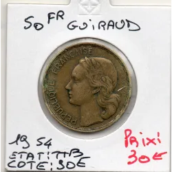 50 francs Coq Guiraud 1954 TTB