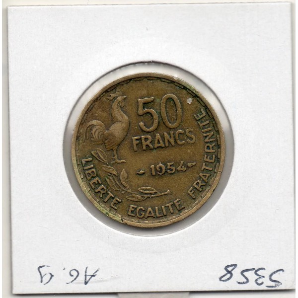 50 francs Coq Guiraud 1954 TTB