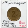 2 francs Philadelphie France Libre 1944 TTB+