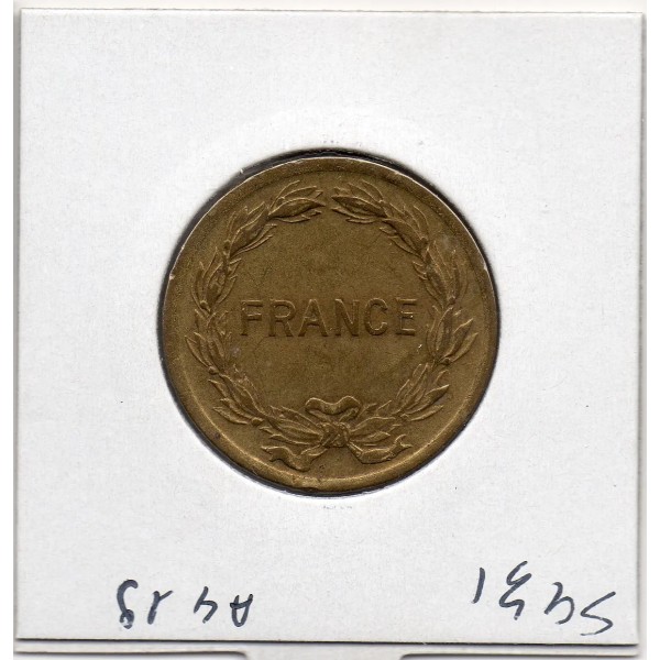 2 francs Philadelphie France Libre 1944 TTB+