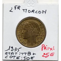 2 francs Morlon 1935 TTB+