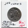 2 Francs Cérès 1887 TTB-