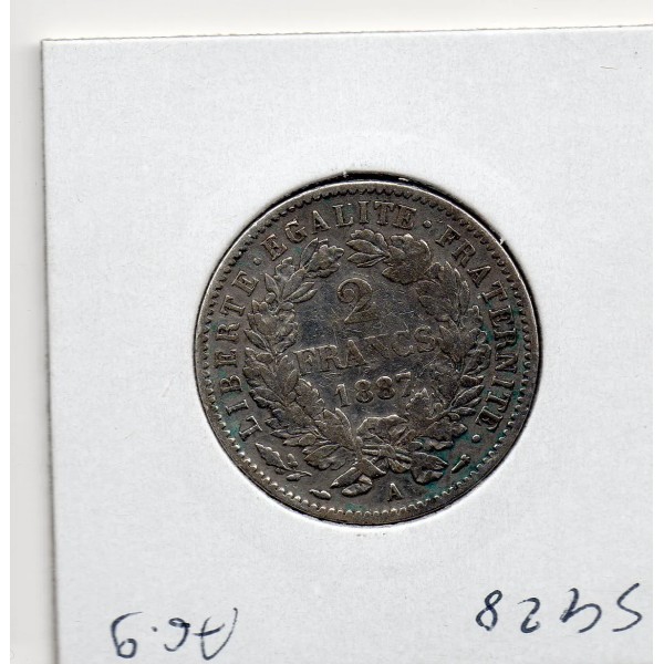 2 Francs Cérès 1887 TTB-