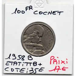 100 francs Cochet 1958 B TTB+