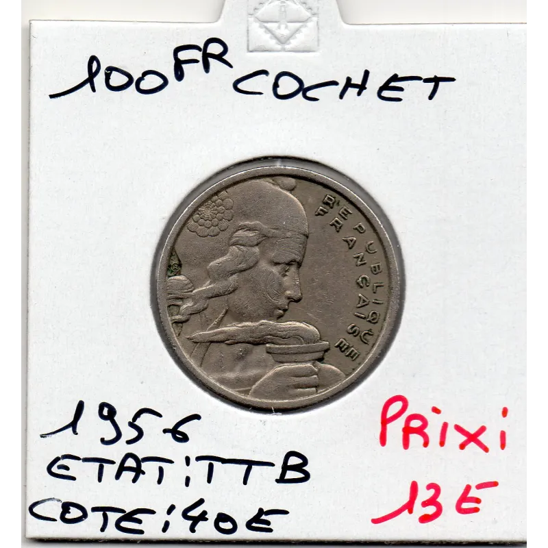 100 francs Cochet 1956 TTB 100 francs Cochet 1956 TTB