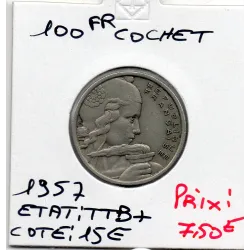 100 francs Cochet 1957 TTB+