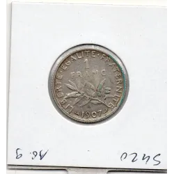 1 franc Semeuse Argent 1907 TTB+
