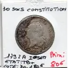 30 Sols Constitution Louis XVI 1791 A paris 1er semestre TB+