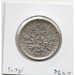 5 francs Semeuse Argent 1968 TTB
