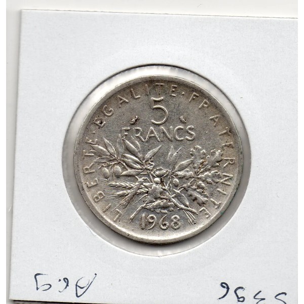 5 francs Semeuse Argent 1968 TTB