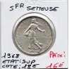 5 francs Semeuse Argent 1968 Sup, France pièce de monnaie