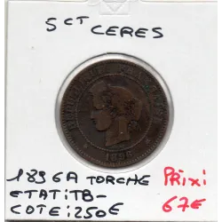 5 centimes Cérès 1896 Torche TB-
