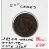 5 centimes Cérès 1896 Torche TB-