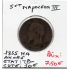 5 centimes Napoléon III tête nue 1855 MA ancre Marseille TB-