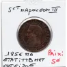 5 centimes Napoléon III tête nue 1856 MA Marseille TTB nettoyé