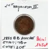 2 centimes Napoléon III tête nue 1855 BB ancre Strasbourg TB+