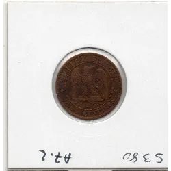 2 centimes Napoléon III tête nue 1855 BB ancre Strasbourg TB+