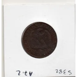 5 centimes Napoléon III tête nue 1854 D Lyon TB+