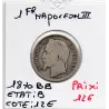 1 franc Napoléon III tête laurée 1870 BB Strasbourg B