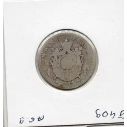 1 franc Napoléon III tête laurée 1867 BB Strasbourg B
