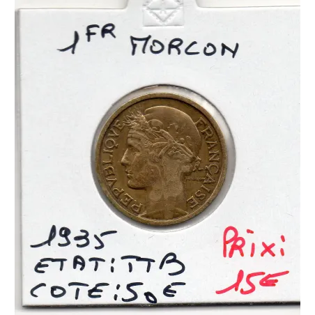 1 franc Morlon 1935 TTB