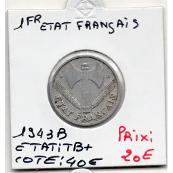 1 franc Francisque Bazor 1943 B Beaumont TB