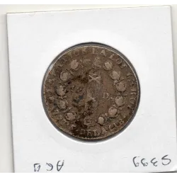 12 denier Constitution Louis XVI 1793 D. Dijon TTB-