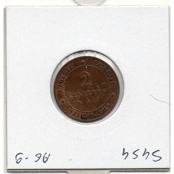 2 centimes Cérès 1889 TTB+