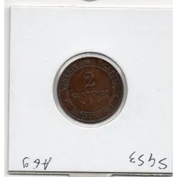 2 centimes Cérès 1890 Sup-