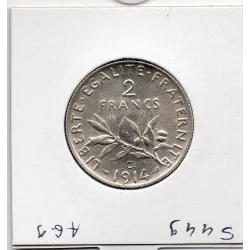 2 Francs Semeuse Argent 1914 C Castelsarrasin Sup