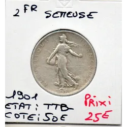 2 Francs Semeuse Argent 1901 TTB-