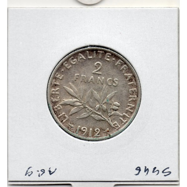 2 Francs Semeuse Argent 1912 TTB+