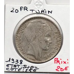 20 francs Turin 1938 Sup-